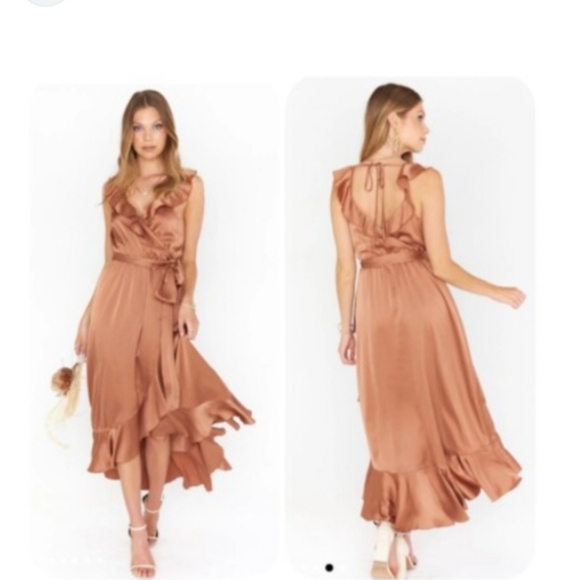 Show Me Your MuMu Dresses & Skirts - Show Me Your MuMu Copper Asymmetrical Dress